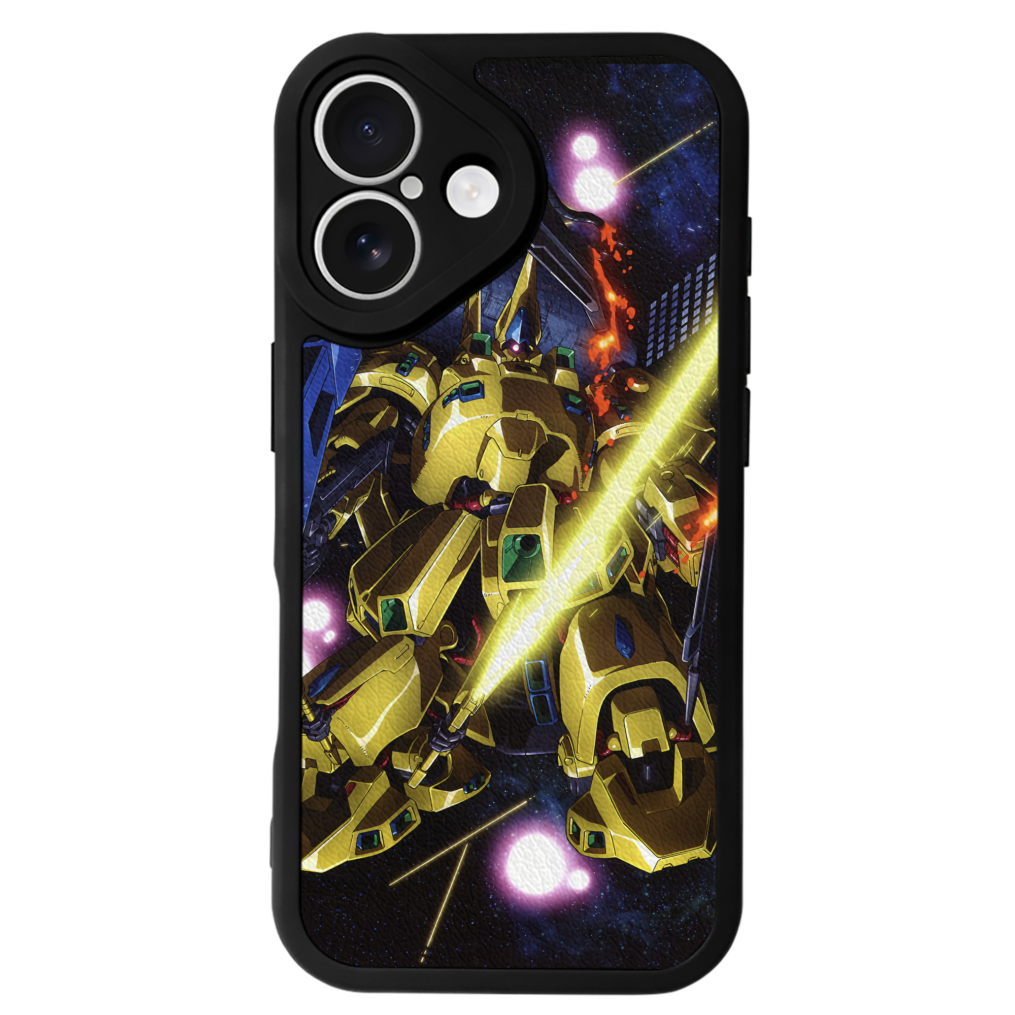 （画像用） 機動戦士ガンダム Mobile Suit Gundam 【iPhone 16シリーズ対応】シリコンスマホケース（レザー調） 材質：シリコン